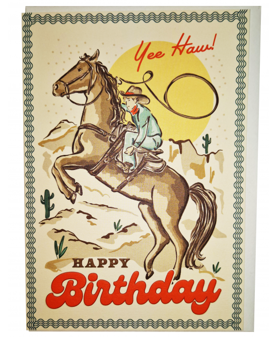 Birthday Card - Cowboy 