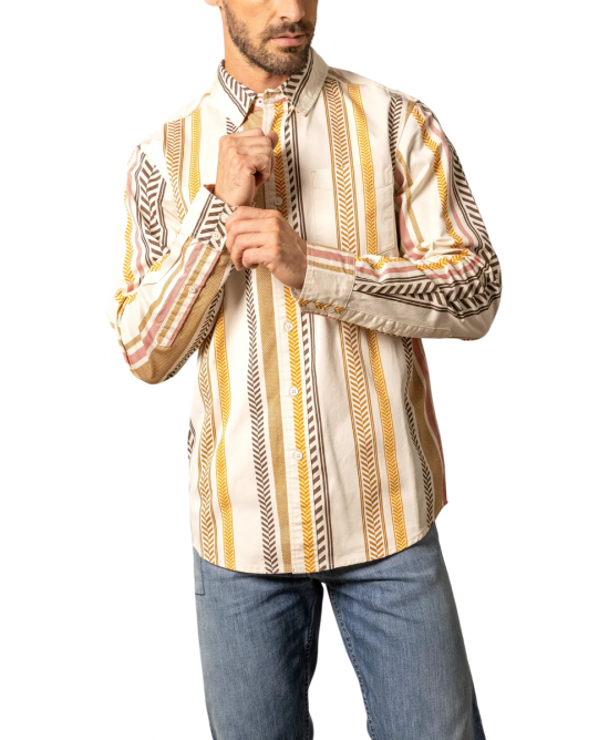 Kimes Ranch x Zach Top - Double Tap Natural Men's Shirt Kimes Ranch x Zach Top - Double Tap Natural Men's Shirt