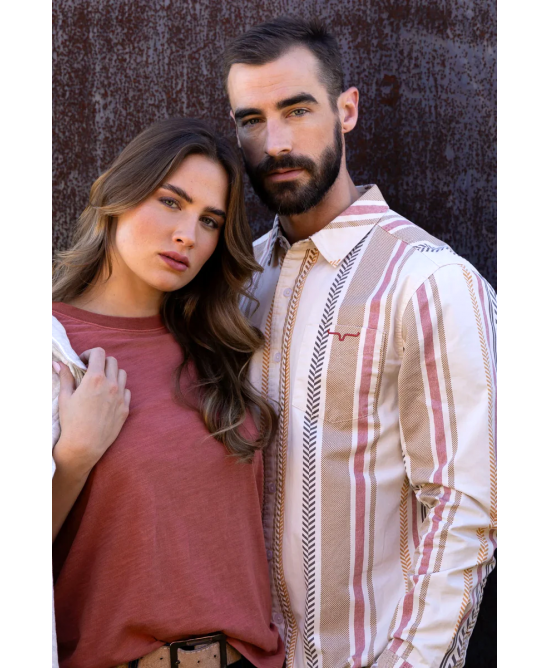 Kimes Ranch x Zach Top - Double Tap Natural Men's Shirt Kimes Ranch x Zach Top - Double Tap Natural Men's Shirt