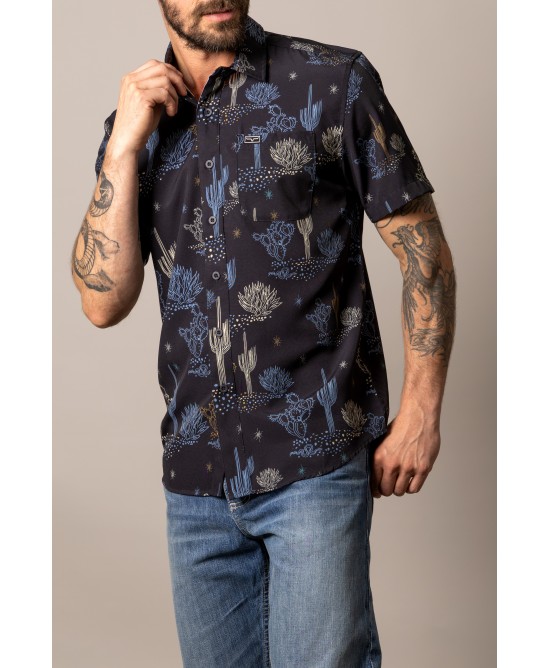 Kimes Ranch - Dunn Black Men's Short Sleeve Shirt