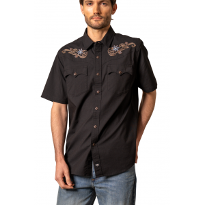 Kimes Ranch - Leland Black Men's Short Sleeve Shirt