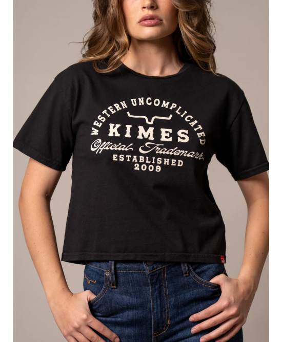 Kimes Ranch - Heavy Text Black Women's T-shirt