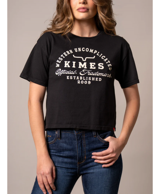 Kimes Ranch - Heavy Text Black Women's T-shirt