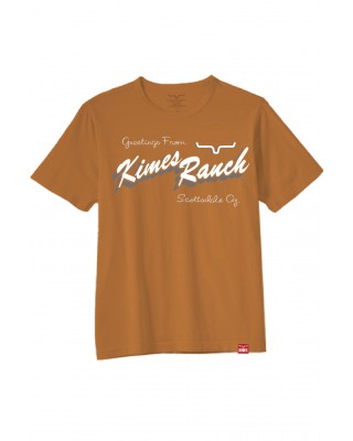 Kimes Ranch - Lucky B Greetings Orange Men's T-shirt