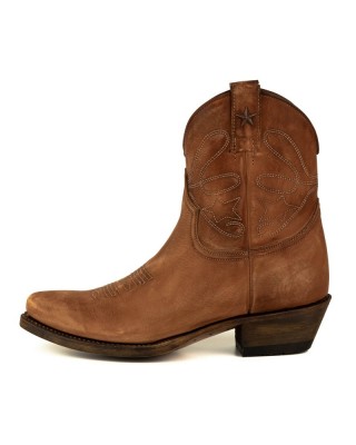 Mayura 2374 Lavado Cognac Cowboy Ankle Boots
