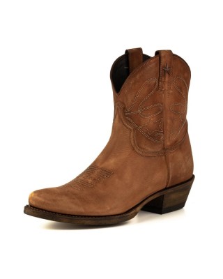 Mayura 2374 Lavado Cognac Cowboy Ankle Boots