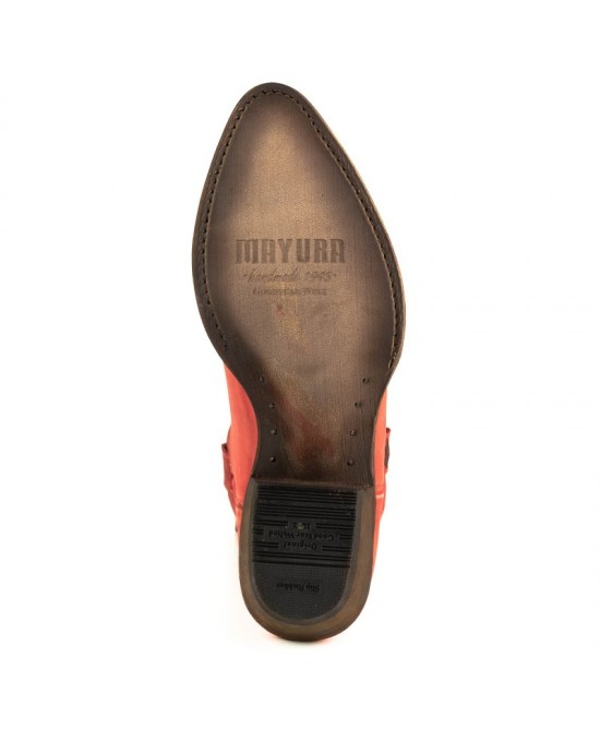 Mayura 2374 Lavado Rojo Cowboy Ankle Boots
