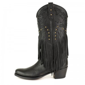 Mayura 2475 Fado Negro Fringes Ladies Cowgirl Boot