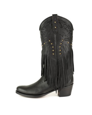 Mayura 2475 Fado Negro Fringes Ladies Cowgirl Boot