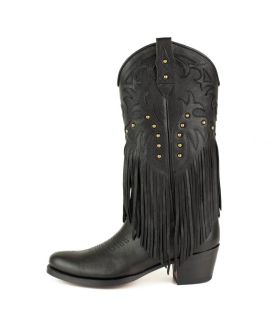 Mayura 2475 Fado Negro Fringes Ladies Cowgirl Boot