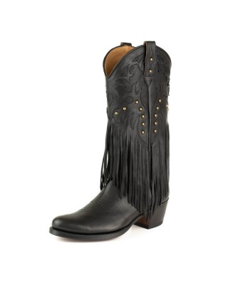 Mayura 2475 Fado Negro Fringes Ladies Cowgirl Boot