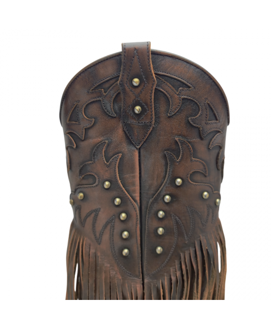 Mayura 2475 Old Manchado Fringes Ladies Cowgirl Boots