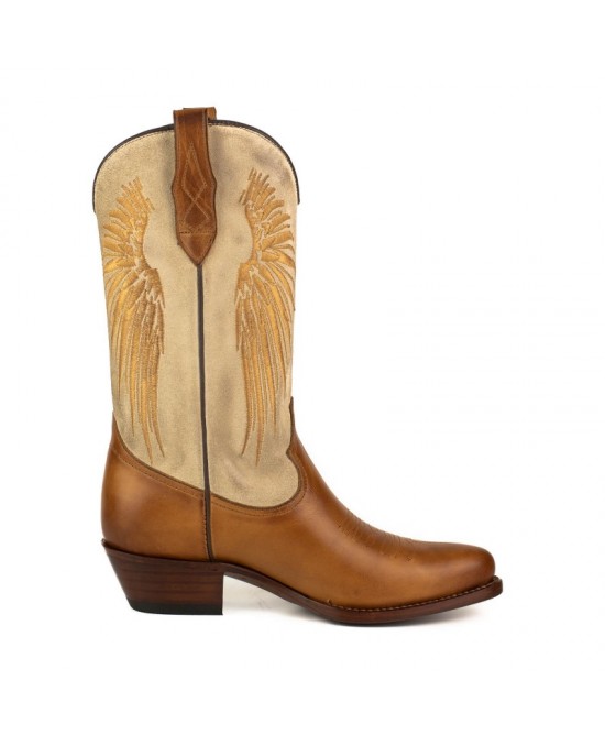 Mayura Wings 2666 Rony Totem Offwhite Split Suede