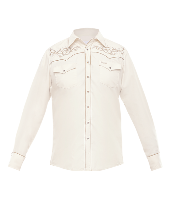 Ranger's - 013CA01 Cream Men's Western Shirt Ranger's - 013CA01 Cream Men's Western Shirt