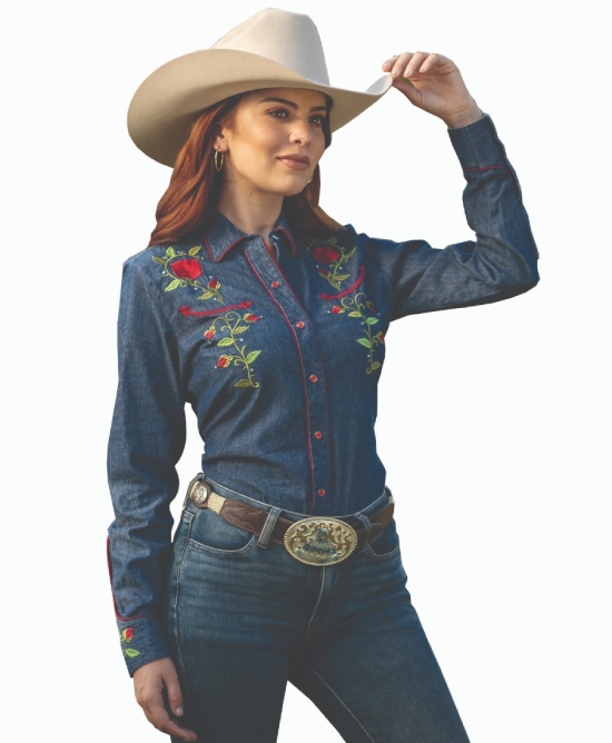 Ranger's - 060DA01 Denim Women's Western Shirt Ranger's - 060DA01 Denim Women's Western Shirt