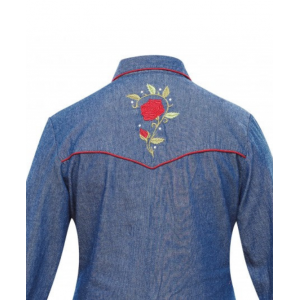 Rangers - 060DA01 Denim Women's Western Shirt