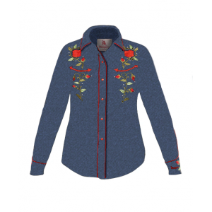 Rangers - 060DA01 Denim Women's Western Shirt