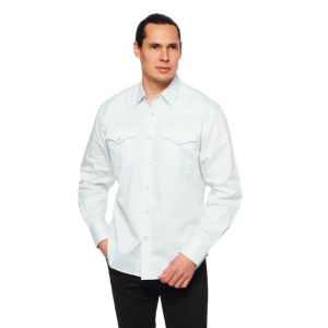 Rodeo Clothing - AC108L White Men's Western Shirt