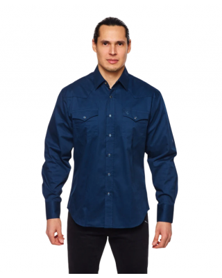 Rodeo Clothing - AC108L Navy Men's Western Shirt
