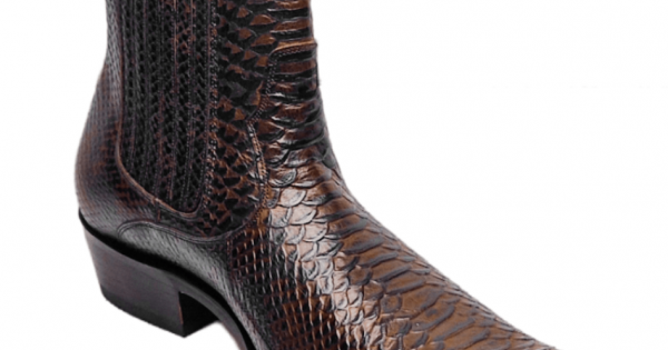 Sancho Abarca Boots 10106 Crazy Black ⁄ Python Natural