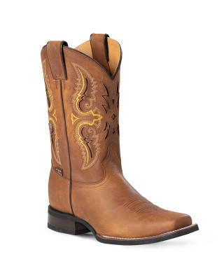 Stars & Stripes - Men's WB-60 Brown Cowboy Boots
