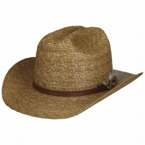 Straw - Stetson Summer Western Palm Braid Straw - Stetson Summer Western Palm Braid