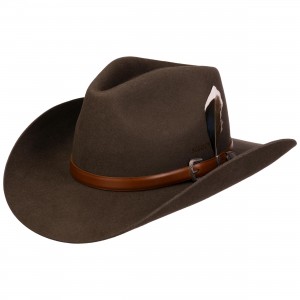 Wool Hat - Stetson Limington Western Espresso