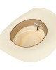 Straw - Stetson Brown Hatband Western Vented Toyo