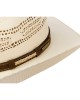 Straw - Stetson Brown Hatband Western Vented Toyo