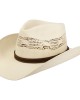 Straw - Stetson Brown Hatband Western Vented Toyo Straw - Stetson Brown Hatband Western Vented Toyo