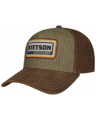 Trucker Hat - Stetson Cotton Linen and Leather