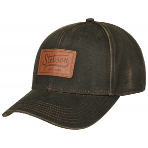 Trucker Hat - Stetson Faux Leather Black Trucker Hat - Stetson Faux Leather Black