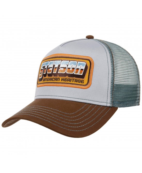 Trucker Hat - Stetson Chrome Brown Trucker Hat - Stetson Chrome Brown