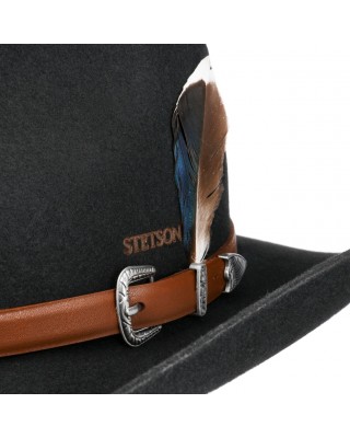 Wool Hat - Stetson Limington Western Black