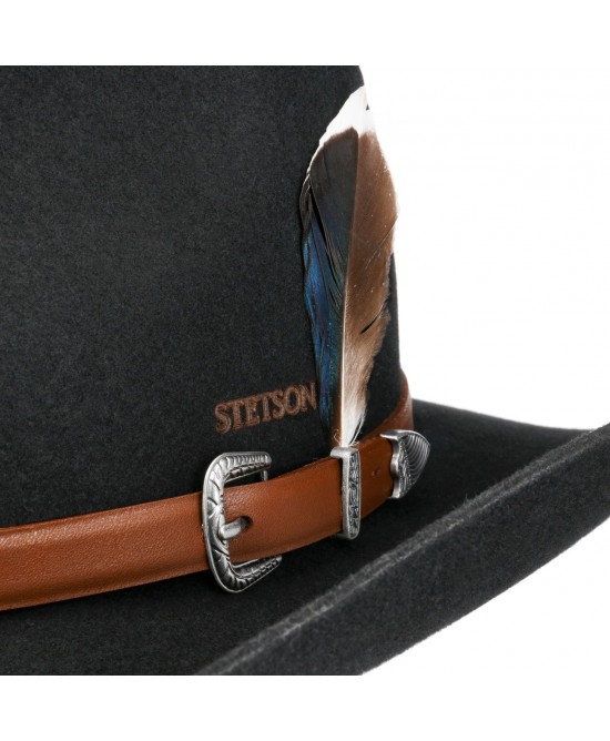 Wool Hat - Stetson Limington Western Black Wool Hat - Stetson Limington Western Black