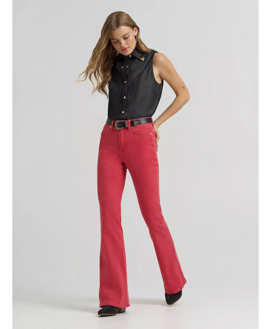 Wrangler - Lainey Wilson Flare Jeans Red