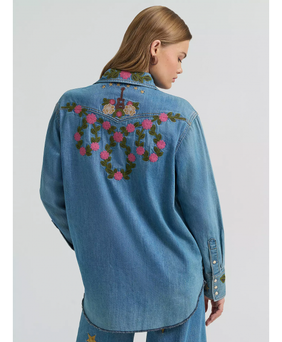 Wrangler - Lainey Wilson Embroidered Flower Shirt Wrangler - Lainey Wilson Embroidered Flower Shirt
