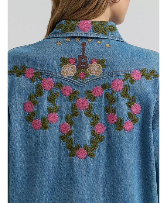 Wrangler - Lainey Wilson Embroidered Flower Shirt Wrangler - Lainey Wilson Embroidered Flower Shirt