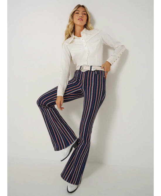 Wrangler - Lainey Wilson Striped Flare Jean Wrangler - Lainey Wilson Striped Flare Jean