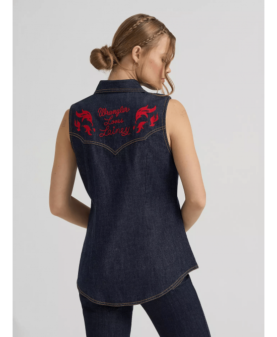 Wrangler - Lainey Wilson Sleeveless Shirt Rinse