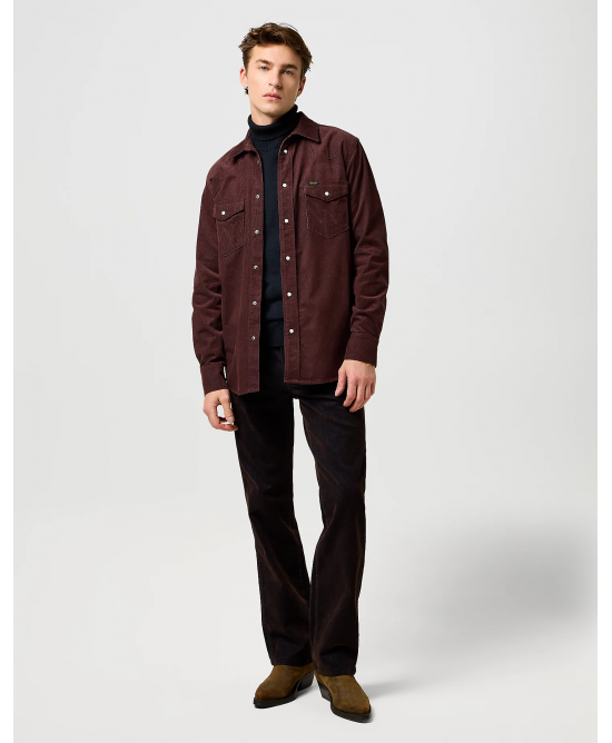 Wrangler - Western Corduroy Shirt Mahogany