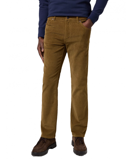 Wrangler - Greensboro Corduroy Straight Trousers - Kangaroo