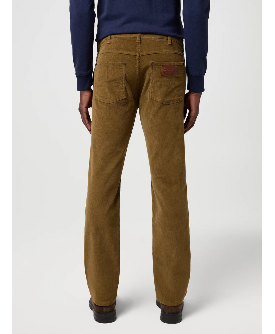 Wrangler - Greensboro Corduroy Straight Trousers - Kangaroo