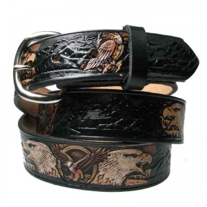 Leather Belt - Big White Eagle