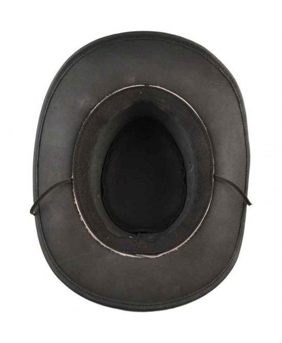 Leather Western Hat - Black