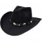 Wool Felt Western Concho Black Hat