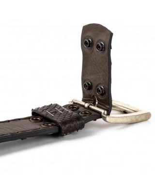 Mayura 1020 Snakeskin Python Belt Brown