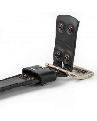 Mayura 1322S Snakeskin Python Belt Black