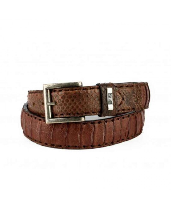 Mixed Crocodile and Snake Hand Crafted belt