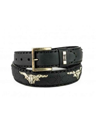 Mayura 1322S Snakeskin Python Belt Black